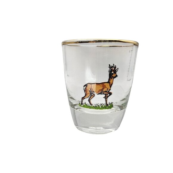 Ruhrglas Wildlife Game Mini Shot Glasses Boar Pheasant Buck Hawk Doe - Picture 3 of 14